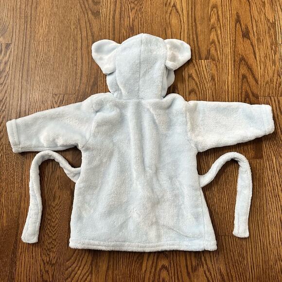 Hudson Baby plush light blue elephant robe, size 9M - Picture 2 of 3